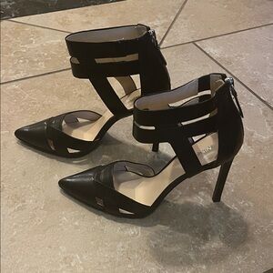 Nine West Black Cutout Heels